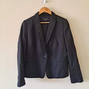 Brooks Brothers 100% Wool Black One Button Blazer